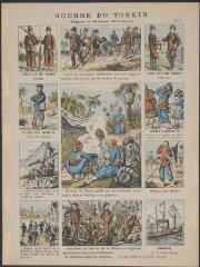Guerrre du Tonkin - types et scènes militaires (n° 589). [Scènes diverses].