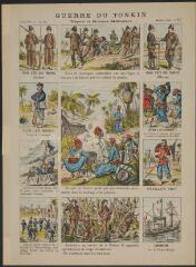 Guerrre du Tonkin - types et scènes militaires (n° 257). [Scènes diverses].