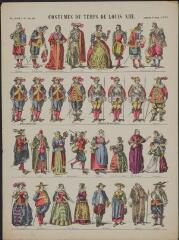 Costumes du temps de Louis XIII (n° 1450). [Catalogue spécial des images - Costumes divers].