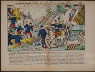 Grandes inondation de Toulouse.– 23 juin 1873 (n° 875).