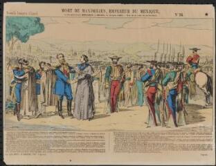 Mort de Maximilien, Empereur du Mexique, et des généraux Miramon et Méjia, le 19 juin 1867. Vue de la ville de Quéretaro (n° 16).
