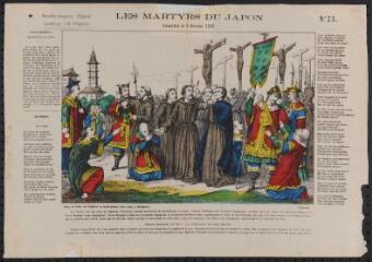 Les martyrs du Japon, crucifiés le 5 février 1597 (n° 75).