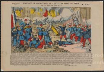 Incendie et destruction de l'hôtel de ville de Paris par les insurgés (mai 1871) (n° 968).