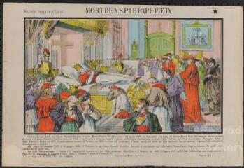 Mort de N.S.P. le pape Pie IX.