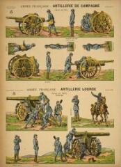 Armée française - Artillerie de campagne (n° 5). Armée française - Artillerie lourde (n° 6).