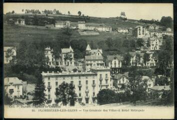 Plombières-les-Bains. - Vue générale des villas et hôtel métropole.