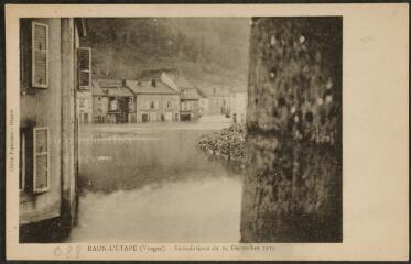[Raon-L'Étape]. - Aspect du village après les inondations du 24 décembre 1919.