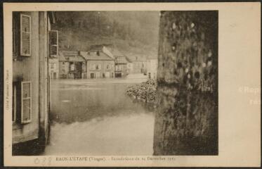 [Raon-L'Étape]. - Aspect du village après les inondations du 24 décembre 1919.