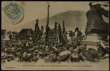 Raon-l'Étape. - 31 juillet 1907 : enterrement de Thirion - Les discours au cimetière.