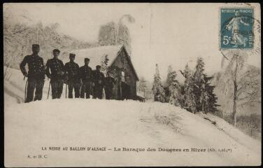 La neige au Ballon d'Alsace - La baraque des douanes en hiver (alt. 1084 m).
