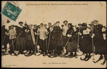 La journée d'hiver du Ballon d'Alsace (20 février 1910). Le Bataillon des Dames.