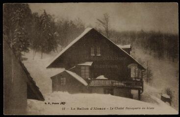 Le Ballon d'Alsace - Le chalet Bonaparte en hiver.