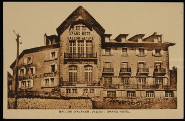 Ballon d'Alsace (Vosges). - Grand hôtel.