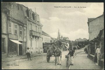 [Thaon-les-Vosges]. - Rue de la gare.