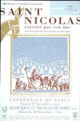 Saint Nicolas raconté par son âne : spectacle musical d'après l'œuvre de Jean Egen.