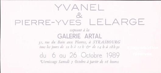 Yvanel et Pierre-Yves Lelarge exposent à la galerie Artal.