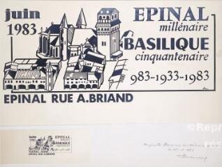 Épinal millénaire, Basilique cinquantenaire 983-1933-1983.