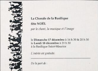 La chorale de la Basilique fête Noël par le chant, la musique et l'image.