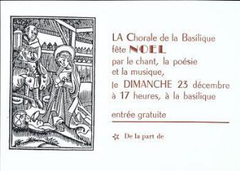 La chorale de la Basilique fête Noël par le chant, la lumière et la musique.