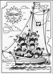 [Enfants sur un bateau].