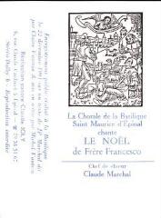 La chorale de la basilique Saint-Maurice d'Épinal chante le Noël de Frère Francesco.