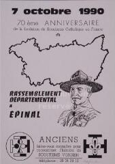 70ème anniversaire de la fondation du Scoutisme catholique de France : rassemblement départemental à Épinal.