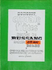 Concert chorale et flûtes : église de Bussang.