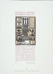 Exlibris de Danielle et Hubert Houmbourger.