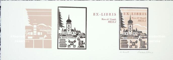 Exlibris de Pierre et Danièle Heili.