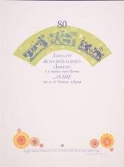 Entourée de ses amis et amies choristes à la basilique Saint Maurice, Aline fête ses 80 printemps à Épinal.