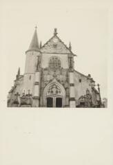 Lhuître - église Sainte-Tanche. – Vue de la façade principale.