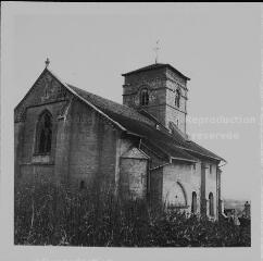 Écrouves - église Notre-Dame-de-la-Nativité-et-de-la-Vierge. – Vue d'ensemble.