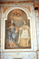 La Croix-aux-Mines, Le Chipal - chapelle Saint-Marc. – Vue d'un tableau saint Jacques avec sainte Jeanne de France - 1766.