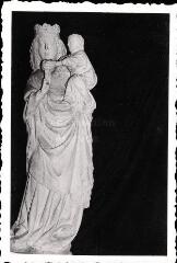 Dombrot-le-Sec - église Saint-Brice. – Vue d'une statue de Vierge à l'Enfant dite Notre-Dame-des-Champs - XIVe siècle.