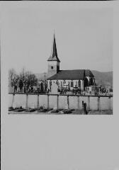 Dommartin-lès-Remiremont - église Saint-Laurent. – Vue d'ensemble.