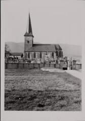 Dommartin-lès-Remiremont - église Saint-Laurent. – Vue d'ensemble.