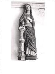 Gendreville - chapelle Notre-Dame-de-Bon-Secours. – Vue d'une statue de Vierge de l'Annonciation - XVIe siècle.