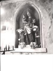 Plombières-les-Bains - église Saint-Amé. – Vue d'une statue de Vierge à l'Enfant - XVe siècle.