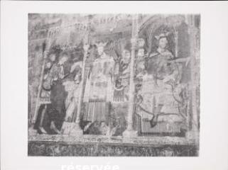 Saint-Dié-des-Vosges - cathédrale Saint-Dié. – Vue d'une peinture représentant l'investiture de l'empereur Henri VI - XIVe siècle.