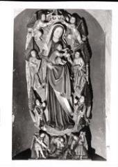 Les Thons - église Saint-Pancrace. – Vue d'une statue représentant l'Assomption - XVIe siècle.