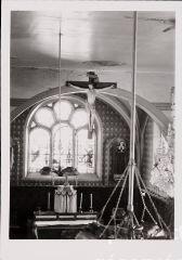 Uxegney - église Saint-Romaric. – Vue de l'intérieur.