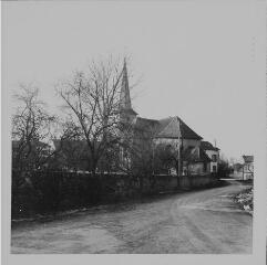 Vaudéville - église Saint-Quirin. – Vue d'ensemble.