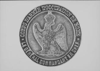 Insigne de général commandant en chef du corps d'armée d'occupation de Rome.