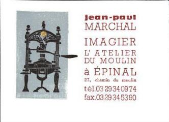 1 vue Jean-Paul Marchal, imagier : l'atelier du Moulin [presse].