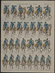 1 vue Cosaques du Don (n° 681). [Catalogue spécial des soldats - soldats étrangers - Russie - 4 rangs à cheval - 28 sujets].