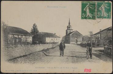 1 vue Remomeix. - Le centre du village, sur la route de Saint-Dié à Saales.