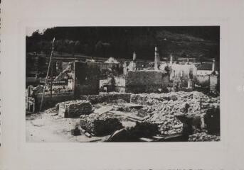 1 vue  - Brouvelieures.– Vue des ruines après les bombardements de 1944. (ouvre la visionneuse)
