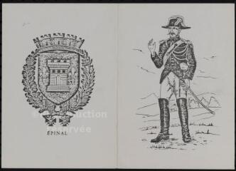 1 vue  - [Gendarme] et les armoiries de la ville d\'Épinal. (ouvre la visionneuse)