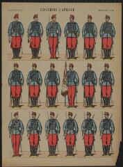 1 vue  - Chasseurs d\'Afrique (n° 76). [Catalogue spécial des soldats -soldats français - 3 rangs à pied - 18 sujets]. (ouvre la visionneuse)