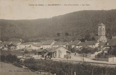 1 vue  - Vallée de Celles - Allarmont - Vue d\'ensemble - La gare. (ouvre la visionneuse)